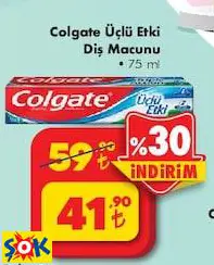 COLGATE ÜÇLÜ ETKİ DİŞ MACUNU 75 ML COLGATE ÜÇLÜ ETKİ DİŞ MACUNU 75 ML
